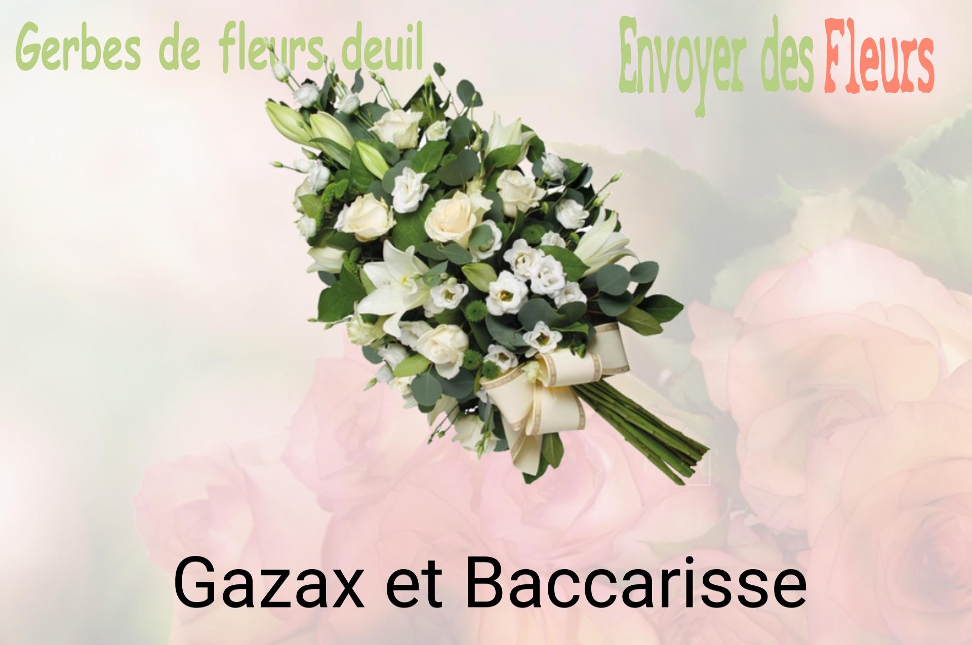 Gerbe de fleurs de deuil livrée à Gazax-et-Baccarisse
